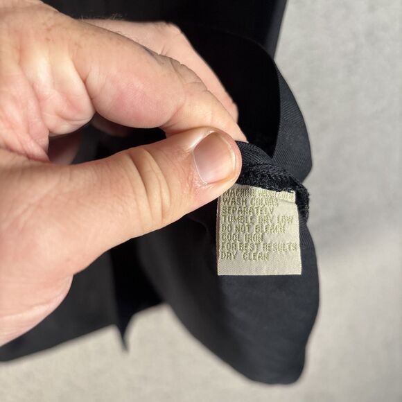 Club Tiki Button Down Shirt Men’s Size L Black Silk Hawaiian Pinup Embroidery - Picture 9 of 12